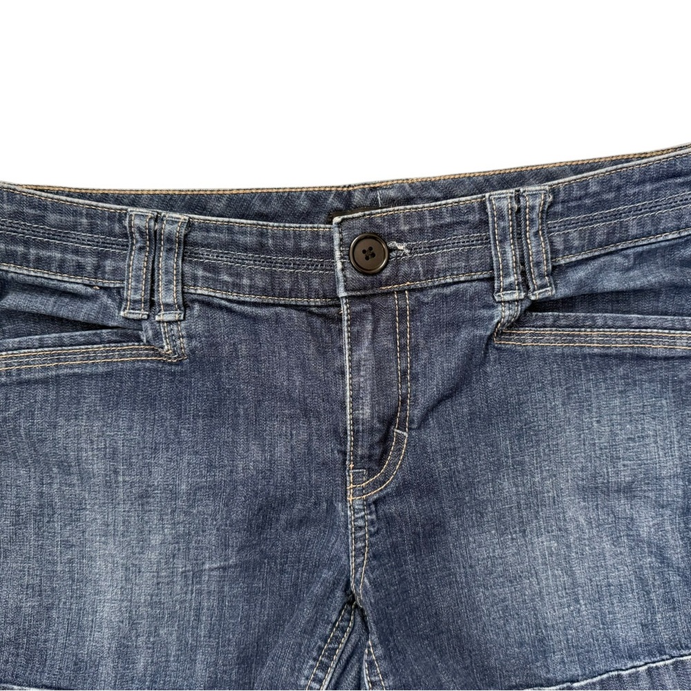WHBM Denim Shorts Cuffed Blue Jean Shorts Size 4 Mid Rise Casual - Picture 3 of 5